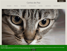 Tablet Screenshot of carlosdepaz.com